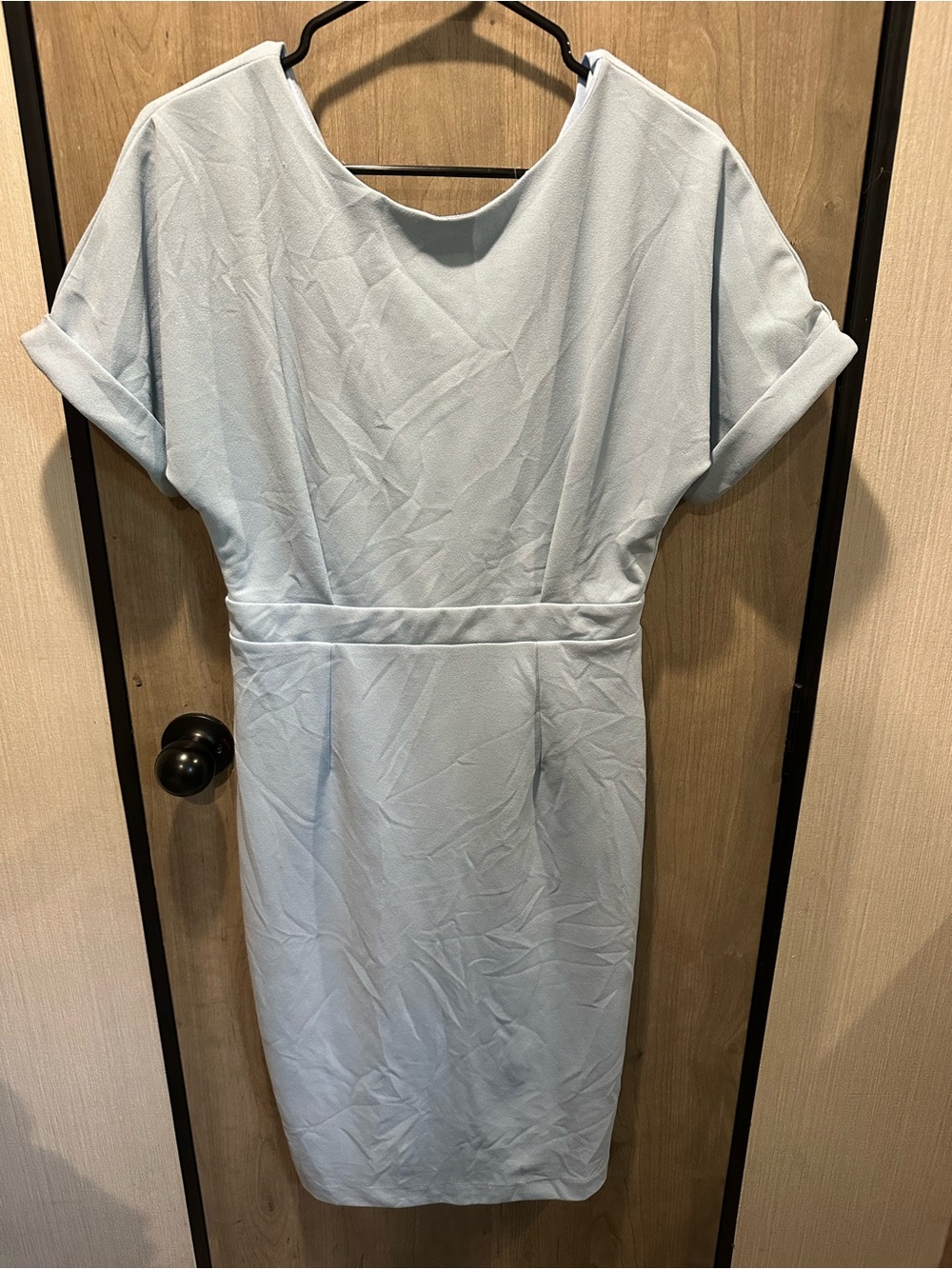 Alexa Admor Light Blue Sheath Dress Size M